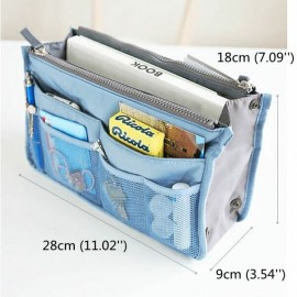 Women Travel Insert Handbag Nylon Large Liner Organizer Tidy Bag Cosmetic Bag