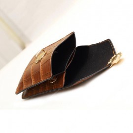 Women Vintage Alligator 6.3 inch Phone Bag Crossbody Bag