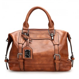 Women Vintage Boston Handbag Shoulder Bag Crossbody Bag For Women