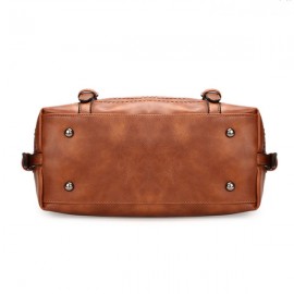 Women Vintage Boston Handbag Shoulder Bag Crossbody Bag For Women