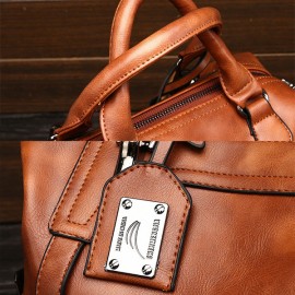 Women Vintage Boston Handbag Shoulder Bag Crossbody Bag For Women