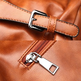 Women Vintage Boston Handbag Shoulder Bag Crossbody Bag For Women