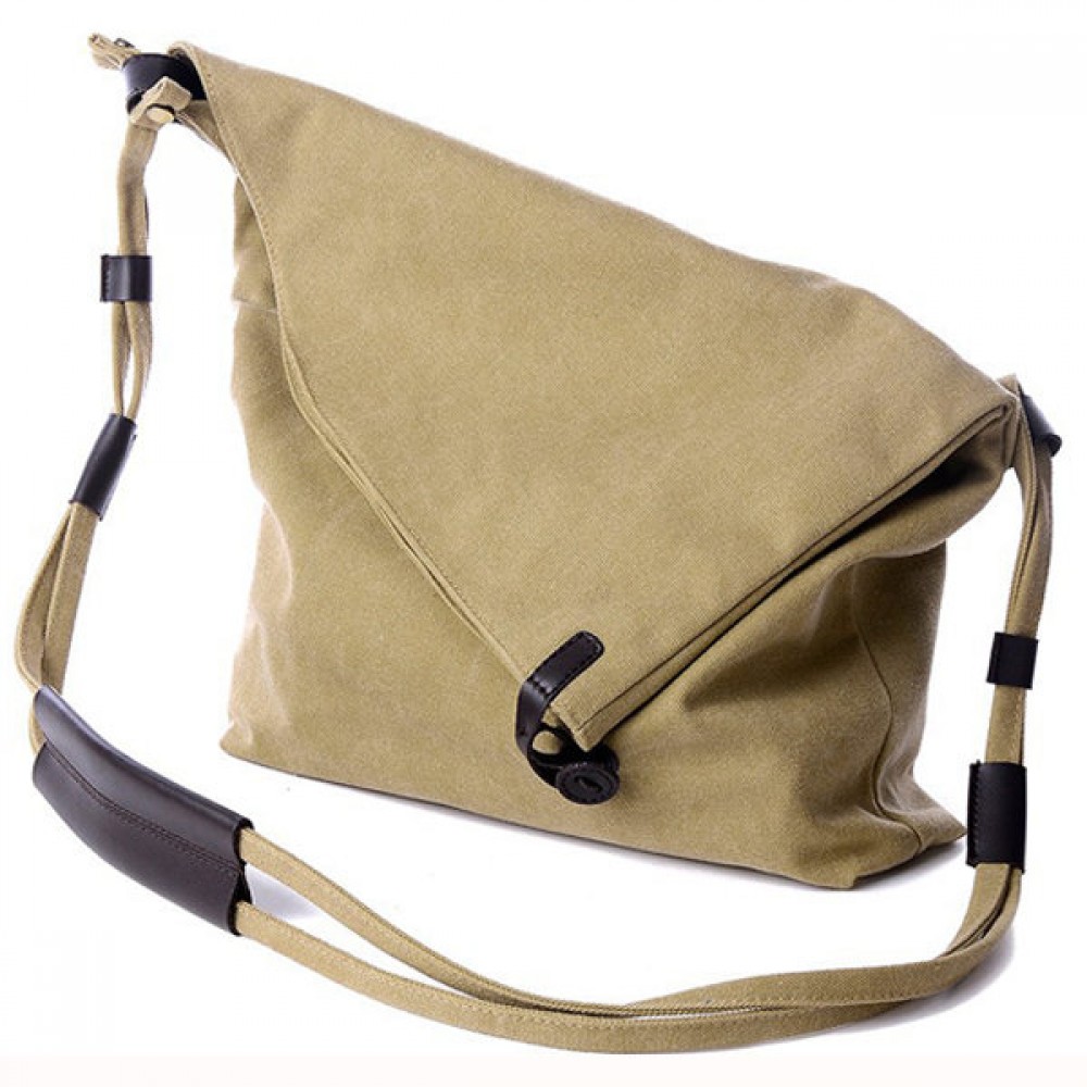 Women Vintage Canvas Casual Large Capacity Crossbody Bags Leisure Retro Shoulder Bags