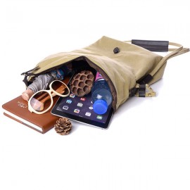 Women Vintage Canvas Casual Large Capacity Crossbody Bags Leisure Retro Shoulder Bags