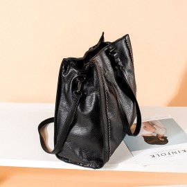 Women Vintage Large Capacity 13.3 Inch Laptop Bag Crossbody Bag Shoulder Bag Tote