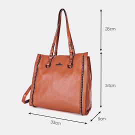 Women Vintage Large Capacity 13.3 Inch Laptop Bag Crossbody Bag Shoulder Bag Tote