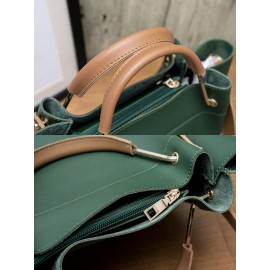 Women Vintage PU Leather Shoulder Bag Handbag Tote Bucket Bag