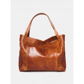Women Vintage Weekender Bag Soft PU Leather Campus Bag Oversized Shoulder Bag Handbag Tote