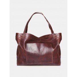 Women Vintage Weekender Bag Soft PU Leather Campus Bag Oversized Shoulder Bag Handbag Tote