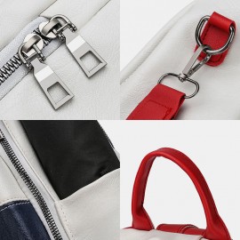 Women Waterproof Anti-theft Multi-carry Patchwork Casual Backpack
