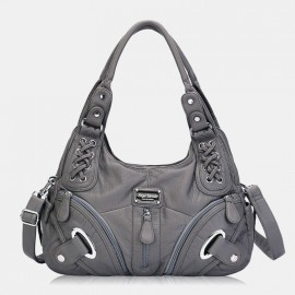 Women Waterproof Anti-theft Multi-pocket Crossbody Bag Shoulder Bag Handbag