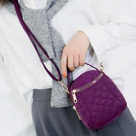 Women Waterproof Argyle Bag Light-weight Crossbody Bag