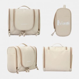 Women Waterproof Folding Storage Bag Hanging Hook Makeup Bag