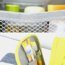 Women Waterproof Folding Storage Bag Hanging Hook Makeup Bag