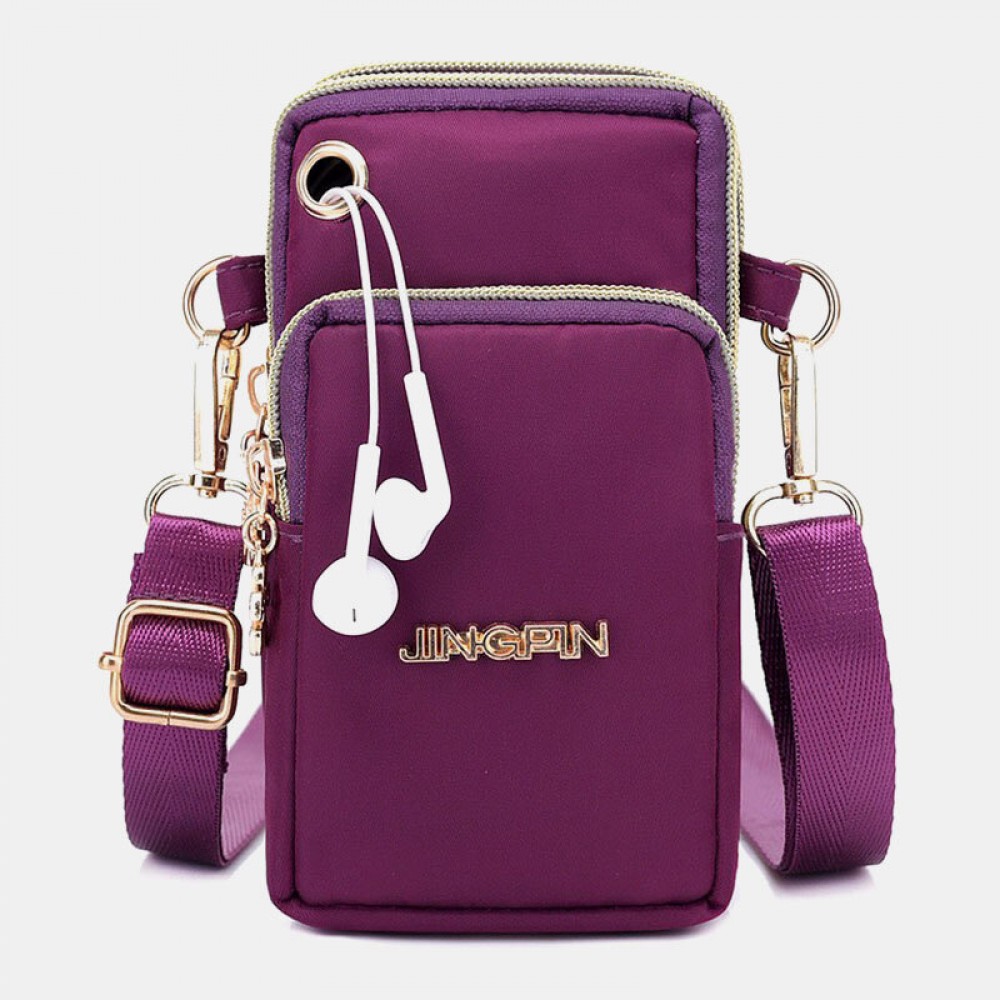 Women Waterproof Headphone Plug Phone Bag Crossbody Bag