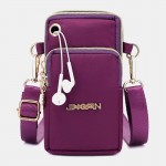 Women Waterproof Headphone Plug Phone Bag Crossbody Bag
