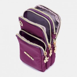 Women Waterproof Headphone Plug Phone Bag Crossbody Bag