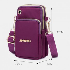 Women Waterproof Headphone Plug Phone Bag Crossbody Bag