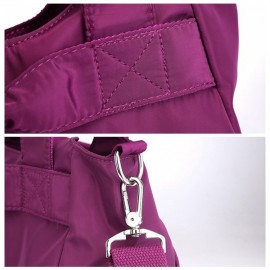 Women Waterproof Nylon Leisure Plain Large Capacity Handbag Crossbody Bag