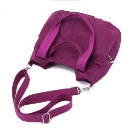 Women Waterproof Nylon Leisure Plain Large Capacity Handbag Crossbody Bag